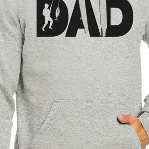 Dad Fish Grey Unisex Hoodie Perfect Gift Ideas For Father In Law - 365INLOVE