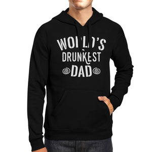 World's Drunkest Dad Unisex Black Hoodie Funny Fathers Day Gift - 365INLOVE