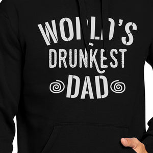 World's Drunkest Dad Unisex Black Hoodie Funny Fathers Day Gift - 365INLOVE