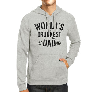 World's Drunkest Dad Unisex Grey Hoodie Humorous Gifts For Dad - 365INLOVE