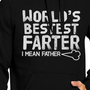 World's Bestest Farter Unisex Black Hoodie Funny Gifts For Dad - 365INLOVE