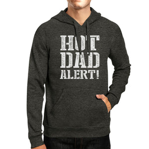 Hot Dad Alert Unisex Dark Gray Pullover Hoodie Best Fathers Day - 365INLOVE