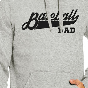 Baseball Dad Unisex Grey Hoodie Unique Cute Gifts From Daughters - 365INLOVE