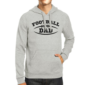 Football Dad Men's Grey Hoodie Funny Dad Hoodie For His Birthday - 365INLOVE