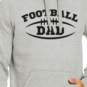 Football Dad Men's Grey Hoodie Funny Dad Hoodie For His Birthday - 365INLOVE