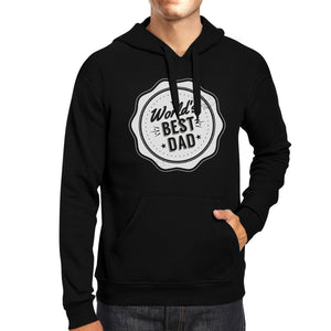 World's Best Dad Unisex Black Hoodie Cute Christmas Gifts For Dad - 365INLOVE