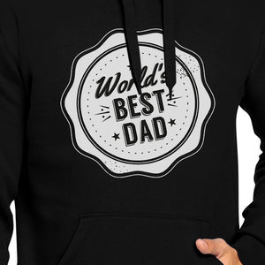 World's Best Dad Unisex Black Hoodie Cute Christmas Gifts For Dad - 365INLOVE