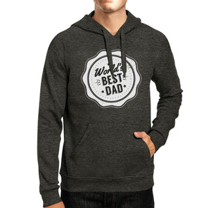 World's Best Dad Unisex Dark Grey Hoodie Perfect Dad Birthday Gifts - 365INLOVE