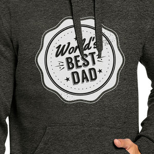 World's Best Dad Unisex Dark Grey Hoodie Perfect Dad Birthday Gifts - 365INLOVE