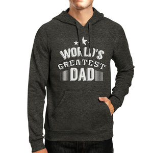 Worlds Greatest Dad Unisex Dark Grey Vintage Graphic Hoodie For Him - 365INLOVE