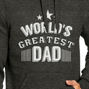 Worlds Greatest Dad Unisex Dark Grey Vintage Graphic Hoodie For Him - 365INLOVE