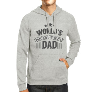 Worlds Greatest Dad Mens Grey Hoodie Fathers Day Gift From Daughter - 365INLOVE