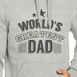 Worlds Greatest Dad Mens Grey Hoodie Fathers Day Gift From Daughter - 365INLOVE