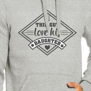 This Guy Love His Daughter Mens Grey Hoodie New Baby Girl Dad Gifts - 365INLOVE