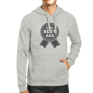 To The Best Dad Grey Hoodie For Men Perfect Dad Birthday Gift Idea - 365INLOVE