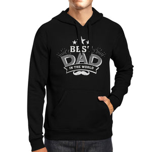 Best Dad In The World Unisex Black Vintage Style Hoodie For Dad - 365INLOVE