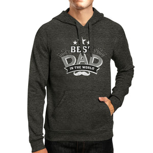 Best Dad In The World Dark Grey Unique Graphic Hoodie Gifts For Dad - 365INLOVE