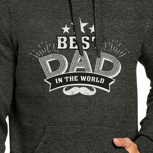 Best Dad In The World Dark Grey Unique Graphic Hoodie Gifts For Dad - 365INLOVE