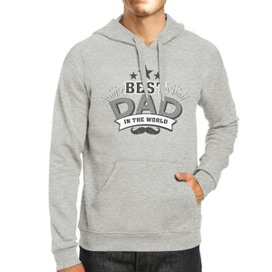 Best Dad In The World Unisex Grey Hoodie Christmas Gifts For Dad - 365INLOVE