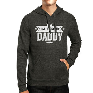 I'm A Proud Daddy Unisex Dark Grey Vintage Design Graphic Hoodie - 365INLOVE