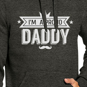 I'm A Proud Daddy Unisex Dark Grey Vintage Design Graphic Hoodie - 365INLOVE