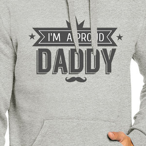 I'm A Proud Daddy Unisex Grey Vintage Design Hoodie Gift For Him - 365INLOVE