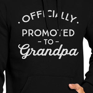 Officially Promoted To Grandpa Black Hoodie