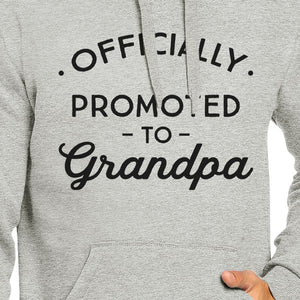 Officially Promoted To Grandpa Grey Hoodie