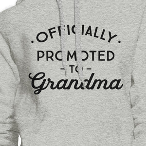 Officially Promoted To Grandma Grey Hoodie