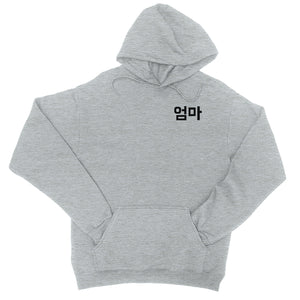 Mom Korean Letters Mens/Unisex Pullover Hooded Sweatshirt