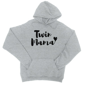 Twin Mama Mens/Unisex Pullover Hooded Sweatshirt