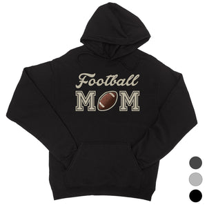 Football Mom Unisex Winter Hooded Sweatshirt Mom Christmas Gift