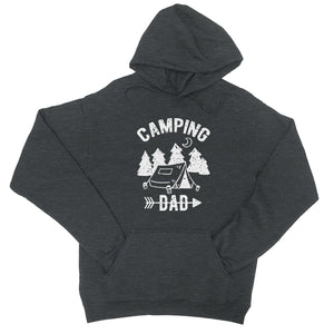 Camping Dad Unisex Fleece Hoodie Strong-Willed Great Fun Dad Gift