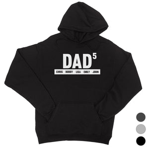 Dad Number Of Children Custom Unisex Personalized Pullover Hoodie