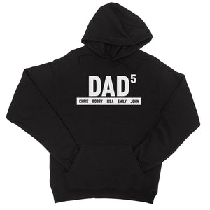 Dad Number Of Children Custom Unisex Personalized Pullover Hoodie