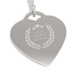 World Stepmom Champion Keychain Cute Gift Ideas For Stepmothers - 365INLOVE