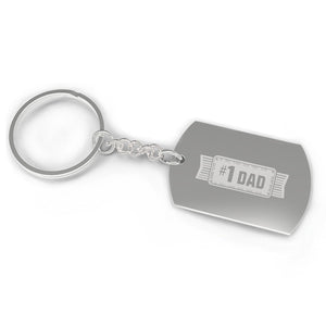 #1 Dad Key Chain Unique Fathers Day Gift Ideas Funny Gifts For Dad - 365INLOVE