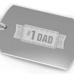 #1 Dad Key Chain Unique Fathers Day Gift Ideas Funny Gifts For Dad - 365INLOVE