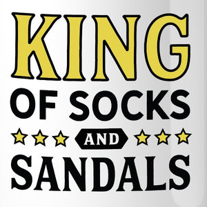 King Of Socks And Sandals Funny Design Mug Funny Fathers Day Gift - 365INLOVE