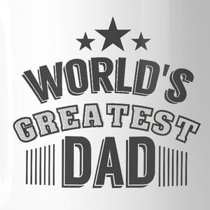 World's Greatest Dad Fathers Day Gift Mug Unique Design Coffee Mug - 365INLOVE