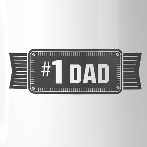 #1 Dad Ceramic Coffee Mug Unique Vintage Design Mug Gifts For Dad - 365INLOVE