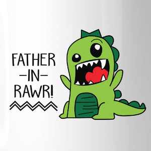 Father-In-Rawr 11oz Ceramic Coffee Mug Funny Gift For Father In Law - 365INLOVE