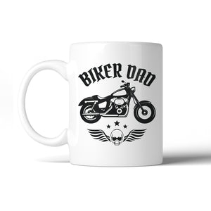 Biker Dad 11 Oz Ceramic Coffee Mug Inspirational Lucky Father's Day