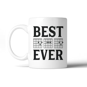 Best Dad Ever Guitar Chord 11 Oz Ceramic Coffee Mug Proud Creative