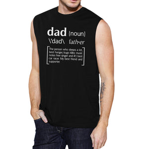 Dad Noun Mens Black Muscle Tank Top Gifts For Dad From Daughters - 365INLOVE