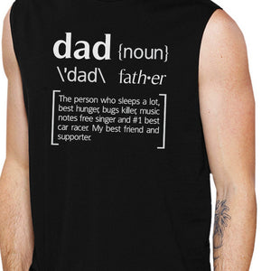 Dad Noun Mens Black Muscle Tank Top Gifts For Dad From Daughters - 365INLOVE