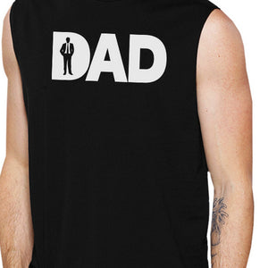 Dad Business Mens Black Business Dad Muscle Tanks For Fathers Day - 365INLOVE