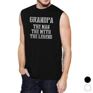 Legend Grandpa Mens Cool Pride Fathers Day Muscle Shirt Present