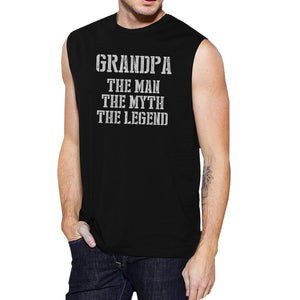 Legend Grandpa Mens Cool Pride Fathers Day Muscle Shirt Present