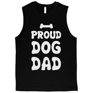 Proud Dog Dad Mens Muscle Shirt